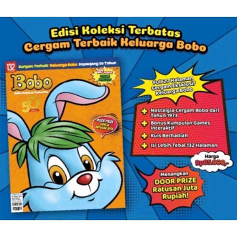 Jual Majalah Bobo Edisi Koleksi Terbatas 50 Tahun Cergam Terbaik