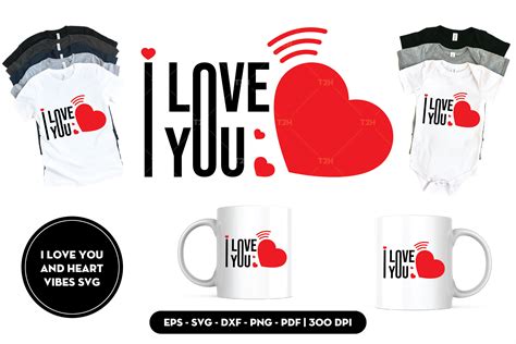 I Love You And Heart Vibes Svg By Thai Thanh Hieu Thehungryjpeg