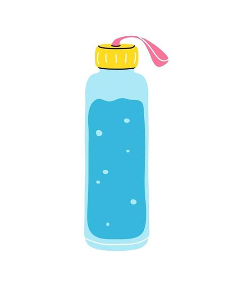 Water Bottle with Bubbles