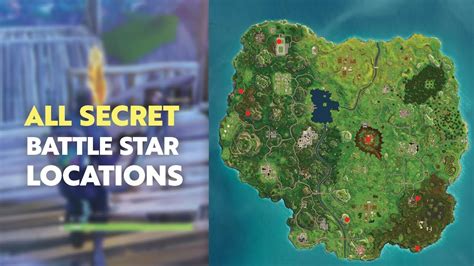 All Secret Hidden Battle Star Locations Fortnite Season Youtube