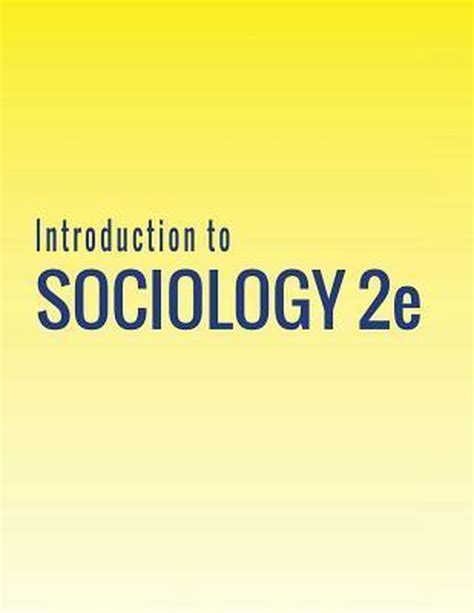 Introduction To Sociology E Openstax Boeken Bol