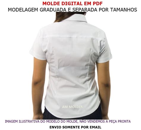 Molde Camisete Feminina Manga Curta Pala Elo