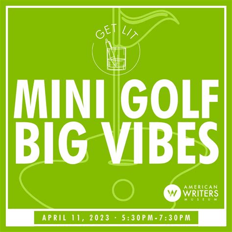 American Writers Museum On Twitter APRIL MINI GOLF BIG VIBES The