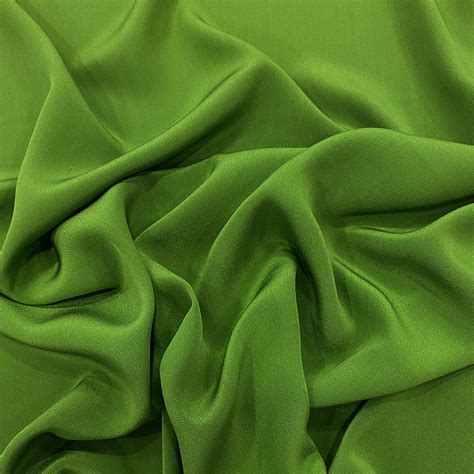 Lime Green Silk Crepe De Chine Fabric Tissus En Ligne