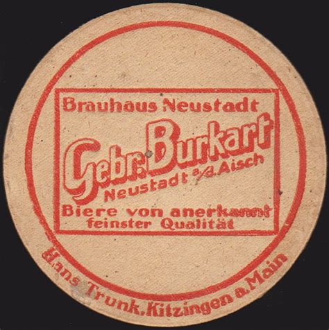 Alte Bierdeckel Aus Franken Erlangen H Chstadt Neustadt Aisch Bad