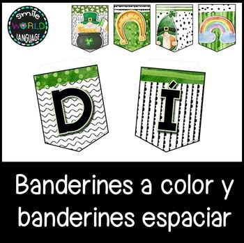 San Patricio Boho Bander N Sal N Clase Decoraci N Espa Ol St Patrick