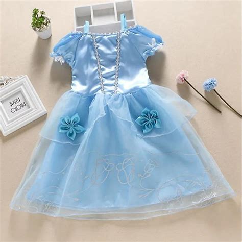 2024 Cos Filles Princesse Robe Enfants Cendrillon Blanche Neige Aurora