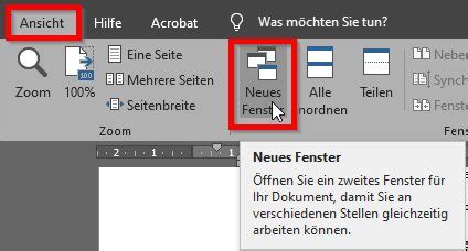 Word Seiten Nebeneinander Darstellen So Klappt S