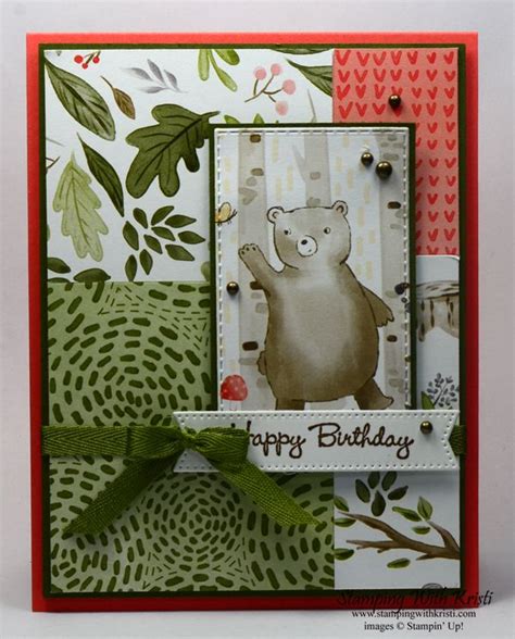 Stampin Up Happy Forest Friends Card For The Happy Inkin Thursday