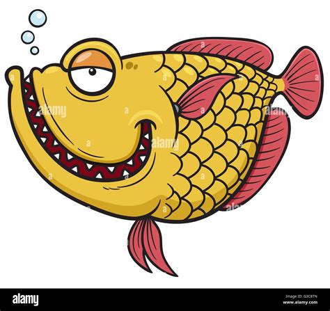 Vector Illustration Of Fish Cartoon Stock Vector Image Art Alamy