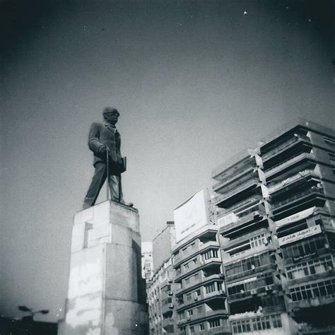 naguib mahfouz  statue  egyptian author  nobel prize flickr