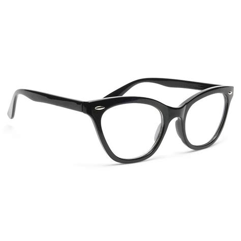 Emma Solid Frame Clear Cat Eye Glasses – CosmicEyewear