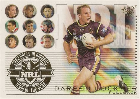 Darren Lockyer, Team of the Year, 2003 Select NRL XL — Ja Ja's Collectables