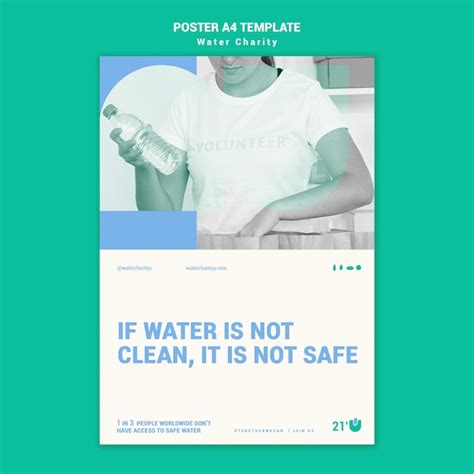 Free Psd Water Charity Poster Design Template