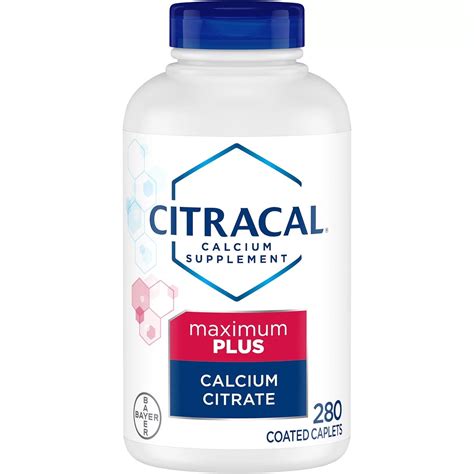 Citracal Maximum Plus Calcium Citrate D3 280 Caplets