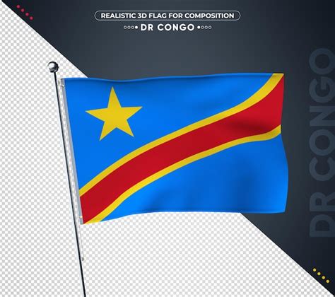 Bandeira Da Rep Blica Democr Tica Do Congo Textura Realista Psd