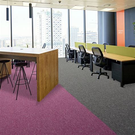 Pink Carpet Tiles From Burmatex