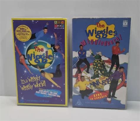 Original The Wiggles Vhs Tapes Lot Wiggle Dance Wiggly World 19 95 Picclick Au