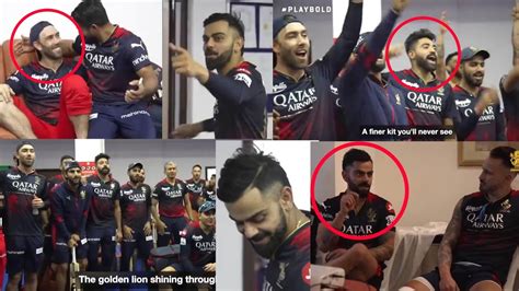 Kohli Faf Maxwell Siraj And Rcb Team Celebration In Dressing Room