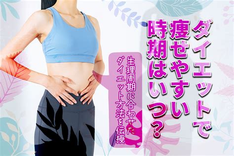 ダイエットで痩せやすい時期はいつ？生理周期に合わせたダイエット方法を伝授 セルライトのススメ