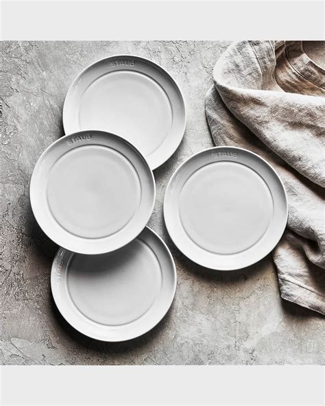 Staub Ceramic Appetizer Plates, Set of 4 | Neiman Marcus