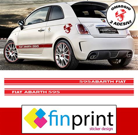 Fasce Adesive Fiat Abarth Strisce Laterali Adesivi Fiancate