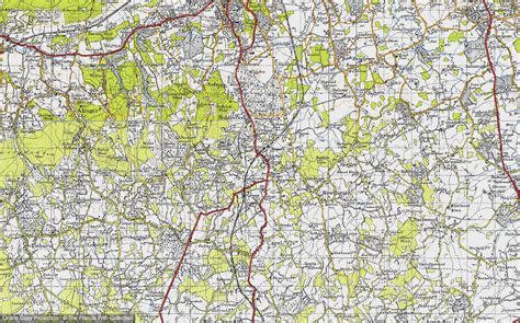 Historic Ordnance Survey Map Of Beare Green 1940