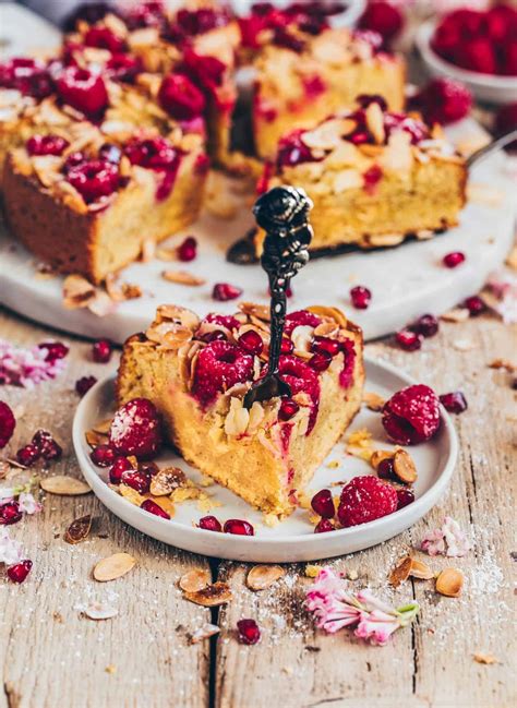 Mandel Orangen Kuchen Mit Himbeeren Vegan Bianca Zapatka Rezepte