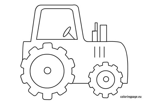 Tractor coloring sheet – Coloring Page