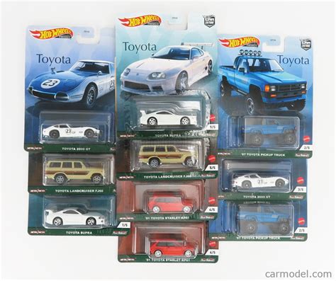 MATTEL HOT WHEELS FPY H Echelle TOYOTA SET ASSORTMENT PIECES X SUPRA X