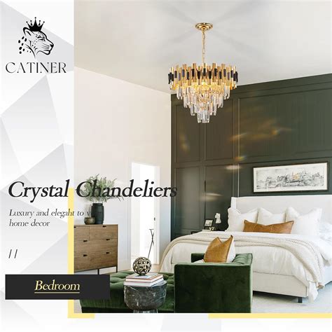 CATINER Candelabros Modernos De Cristal Color Negro Y Dorado Gran