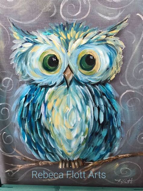 Easy Owl Painting At PaintingValley Explore Collection Of Easy