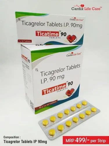 Ticagrelor Tablets Mg Prescription Packaging Type Box At Rs