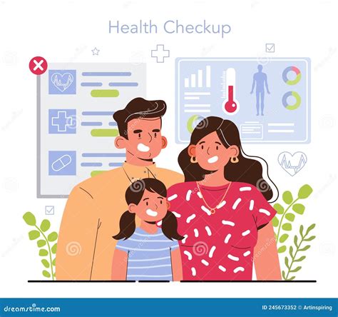 Regular Health Checkups Linear Icon Vector Illustration Cartoondealer