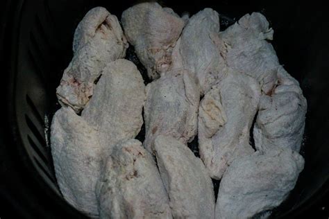 Naked Chicken Wings About To Get Fried Up Buffalo Chicken Wings