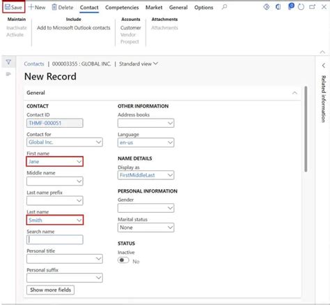 How To Create A Contact Dynamics 365 Finance And Operations Dynamics Tips