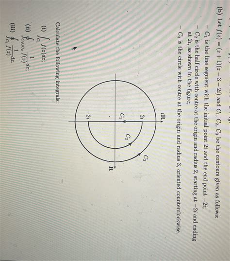 [solved] B Let F Z Z 1 Z 3 2i And C1 C2 C3 Be The Contours