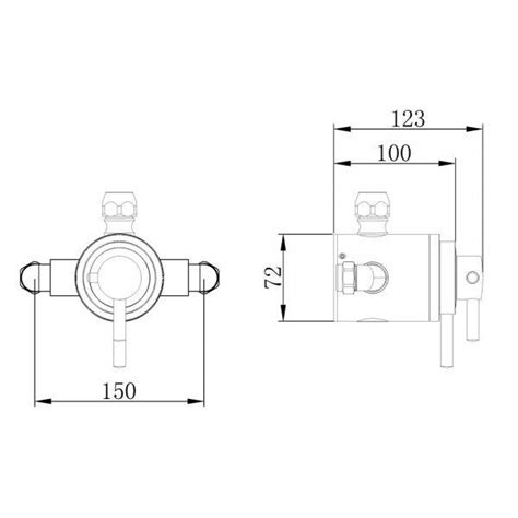 Trinity Round Conwy Exposed Dual Control Thermostatic Shower Valve