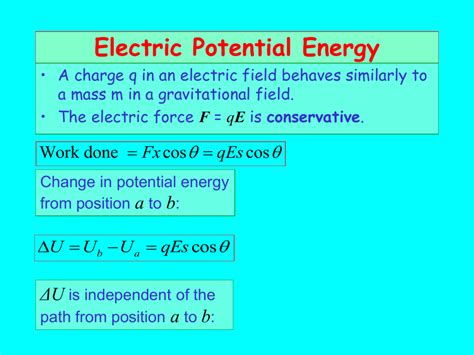 Electric Potential Energy