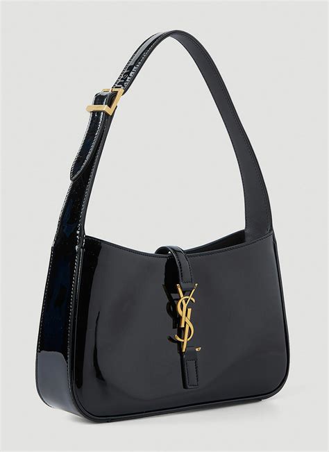 Le 5 á 7 Hobo Shoulder Bag in Black Saint Laurent