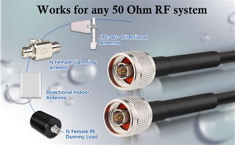 Amazon Xrds Rf N Male To N Male Cable Ft Type N Cable Kmr