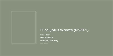 Behr Eucalyptus Wreath N Paint Color Codes Similar Paints And