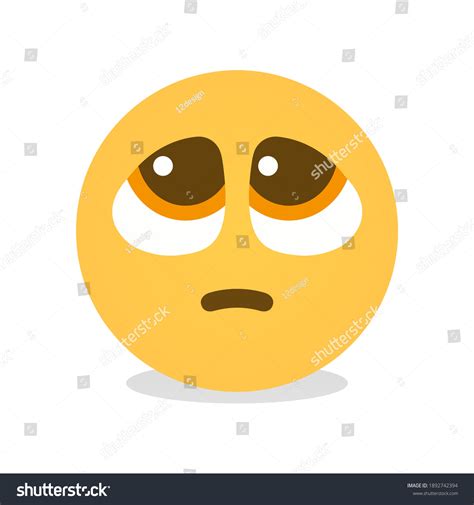 Pleading Face Emoji Isolated Vector Icon