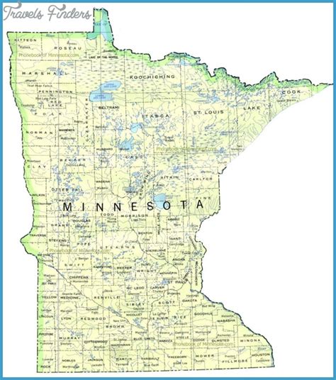 Map of Minnesota - TravelsFinders.Com