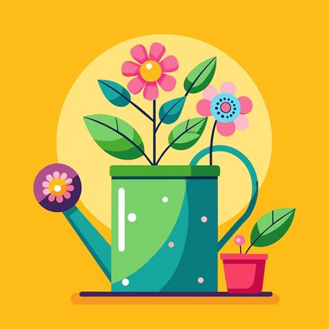 Premium Vector Watering Can Vector Illustration