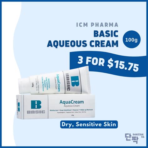 Icm Pharma Basic Aqua Cream Aqueous Cream 100g Shopee Singapore