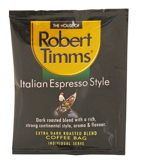 ROBERT TIMMS Italian Espresso Coffee Bags (100) Commercial Cleaning ...