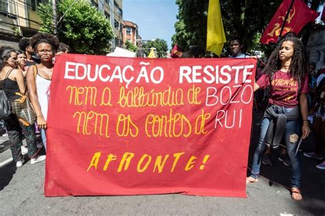 Premium Photo Protesters Protest Against Violence Racism And President Jair Bolsonaro