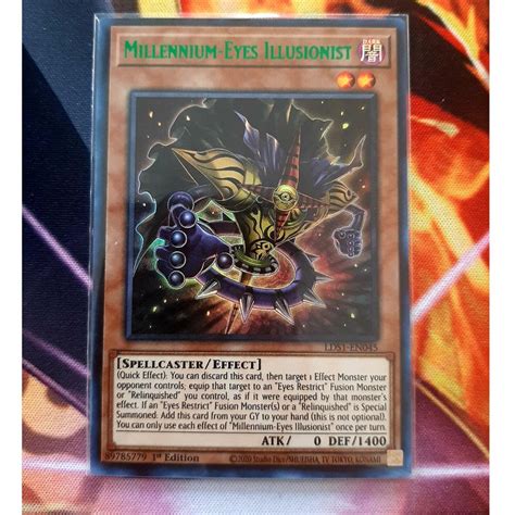 ĐẬu PhỘng ThẺ BÀi Yugioh En Lds1 En045 Millennium Eyes Illusionist Green Ultra Rare