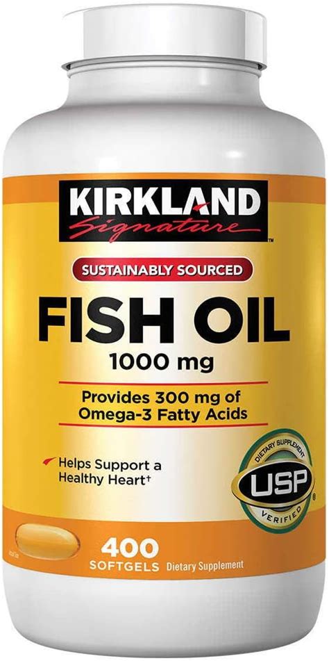 Kirkland Signature Concentrado de aceite de pescado con ácidos grasos